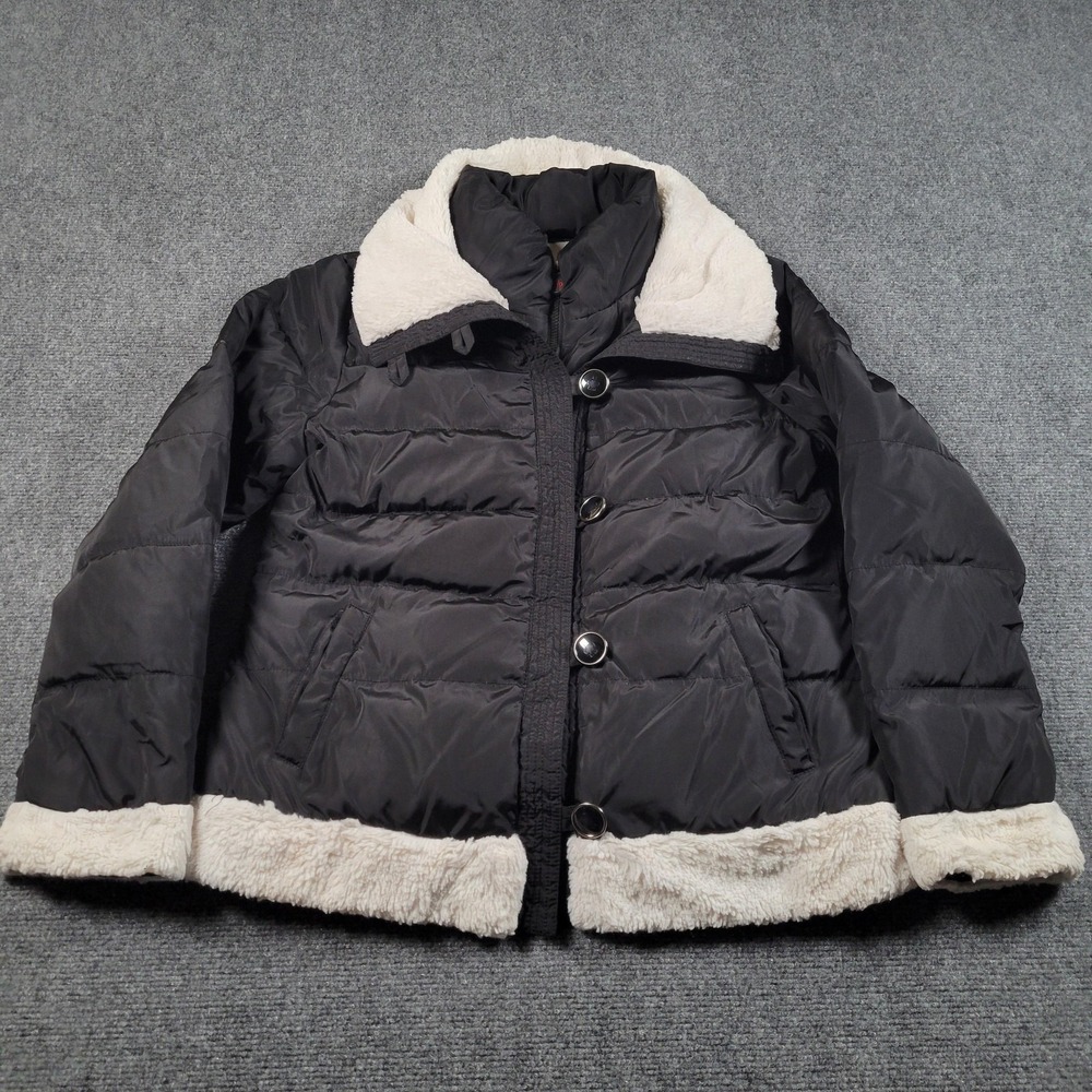 Vintage Moncler Chamonix Black Down Jacket Women's Size 4‎ Comic Care Tag